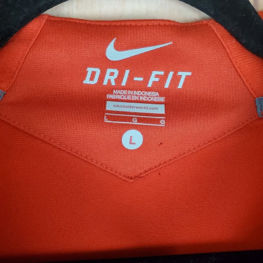 Nike Arizona Wildcats Mens Basketball Jacket Sz Large Red Quarter Zip Pullover